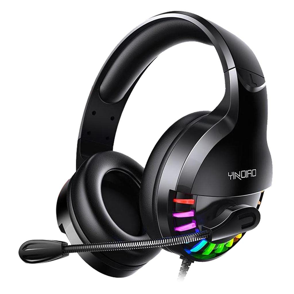 stereo pc gaming headset headphones online chatting with microphone black a| headphones| portable audio & |consumer electronics