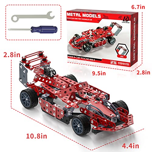 Image of Lucky Doug Building Kit Model Car Set - STEM Project Building Toys for Kids Ages 8-12, Assembly Building Vehicle for Boys 8 9 10 11 Years Old