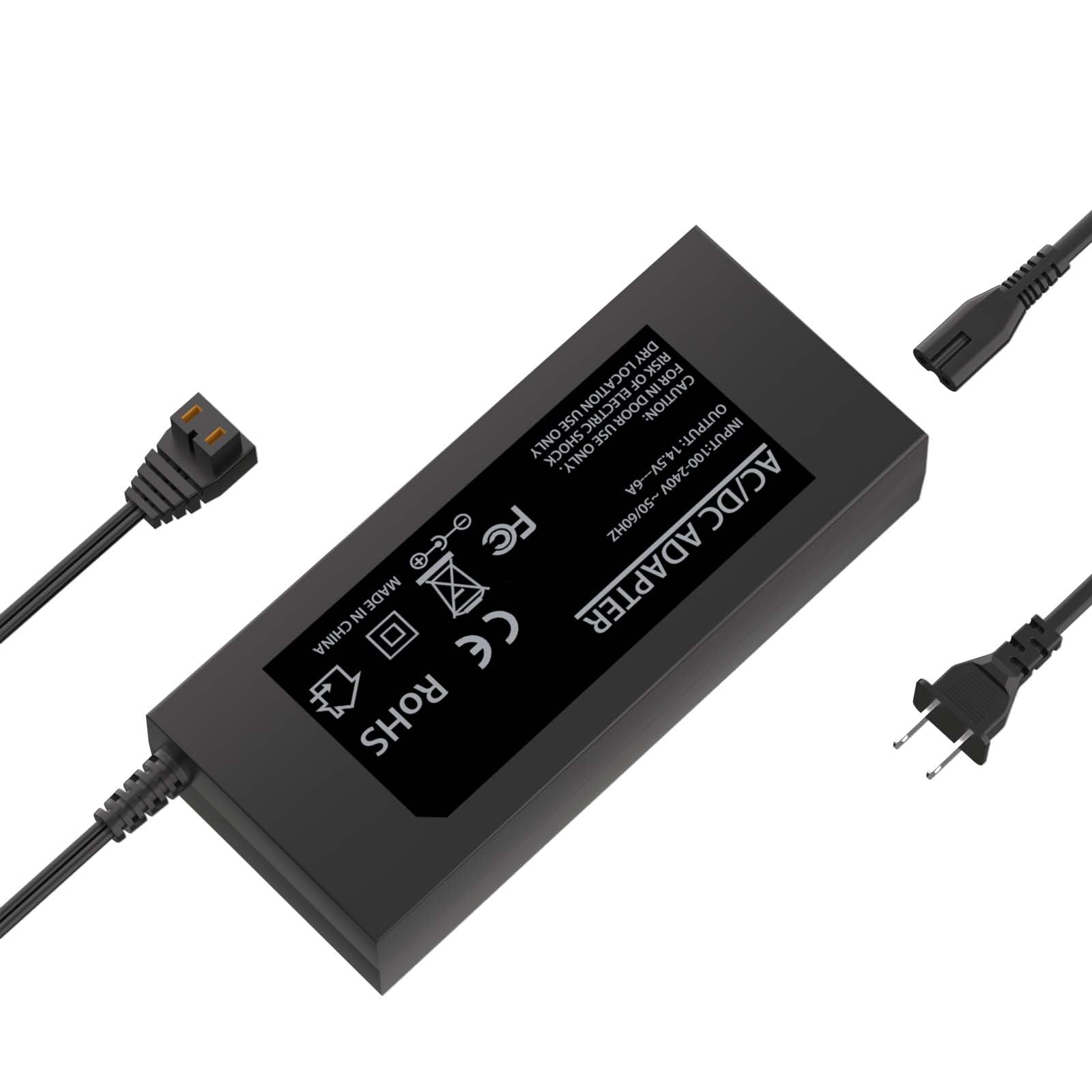 14.5V 6A AC Power Cord Power Adapter for 12V Car Fridge Portable Car Refrigerator Compatible with ARB BougeRV Euhomy Bodega Wagan AstroAI Apicool ICECO Dometic F40C4TMP Rockpals JoyTus