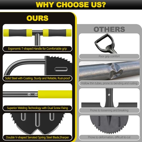 Half Moon Edger with Double V-Blade