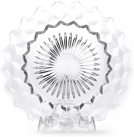 American by Fostoria - Plato llano de cristal, transparente