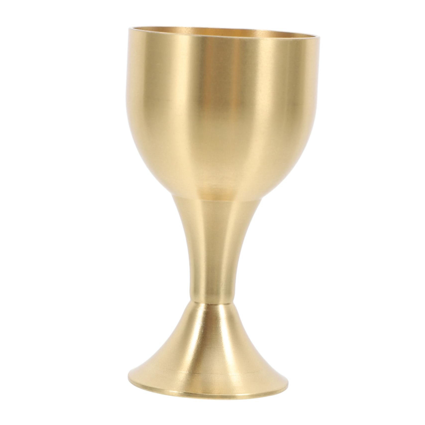 BEBEMOKO Alloy Decorative Goblet for Temple Use Multi Function Chalice Height and Elegant Design for Home Worship and Ceremonial Occasions