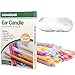 Produktbild Ohrenkerzen, 32 Stück Ohrkerzen Ohrreiniger Ohrenschmalzentfernung - Natürliche Bienenwachskerze Ohrkerzenset mit 16 Schutzscheiben -8 Farben (32 Stück)