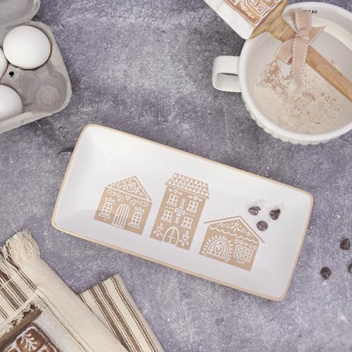 Primitives-by-Kathy-Rectangular-Gingerbread-House-Platter Primitives by Kathy Rectangular Gingerbread House Platter