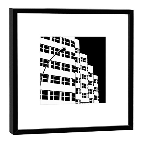 Photo Berlin Shell-Haus COGNOSCO déco salon cadre foncé 52 x 52 cm
