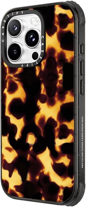 CASETiFY Ultra Impact iPhone 16 Pro Case [Strong Slim / 11.5ft 5X Militray Grade Drop Protection/Compatible with Magsafe] - Tortoiseshell - Clear Black - Image 5