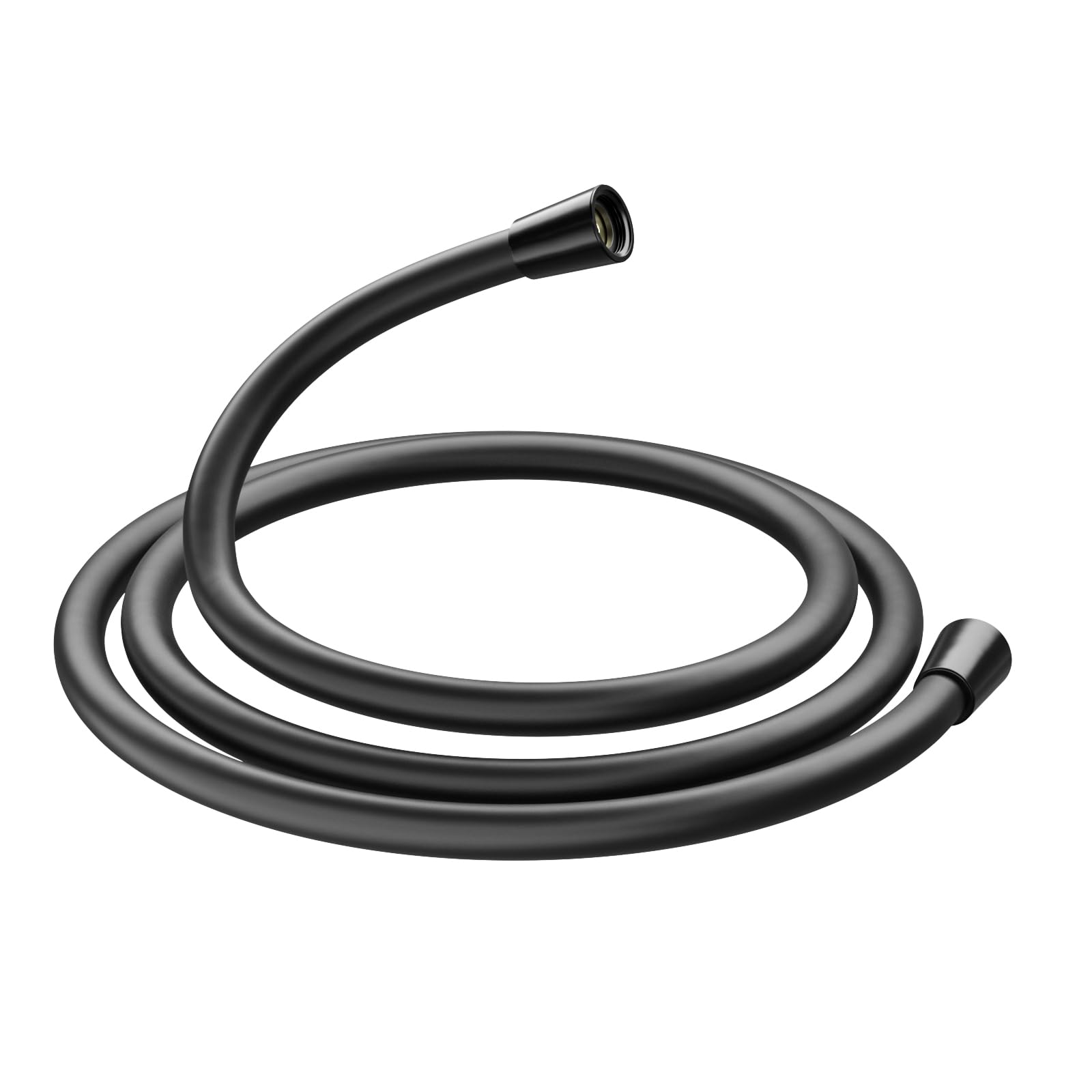 Cobbe Shower Hose 2m, Smooth Silicone Shower Hose, Black, 28 cm x 16.6 cm