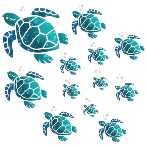 15 Stück Meeresschildkröten-Vinyl-Wandaufkleber, Wasserschildkröte Unter Dem Meer, Fliesenaufkleber Bad Wasserdichte Schildkröten Aufkleber für Badezimmer, Schlafzimmer, Wohnzimmer, Toilette 15 Stück Meeresschildkröten-Vinyl-Wandaufkleber, Wasserschildkröte Unter Dem Meer, Fliesenaufkleber Bad Wasserdichte Schildkröten Aufkleber für Badezimmer, Schlafzimmer, Wohnzimmer, Toilette