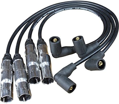 AIP Electronics Premium Ignition Spark Plug Wire Set Compatible with 1998-2013 Volkswagen Beetle Golf and Jetta 2.0L Aeg OEM Fit PWJ124