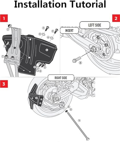 Garde-boue arrière moto BMW accessoire protection roue