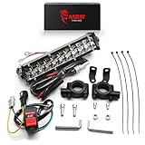 MZS Dirt Bike Light Bar 60W 2500LM, 7 Inch Off...