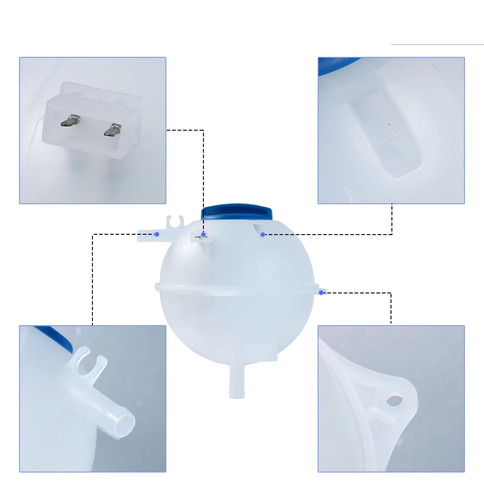 Vaschetta espansione Compatibile Con Per Transporter Bus Van T4 1990-2003 Serbatoio Di Espansione Del Liquido Di Raffreddamento Del Motore OEM: 701121407B 701121407C