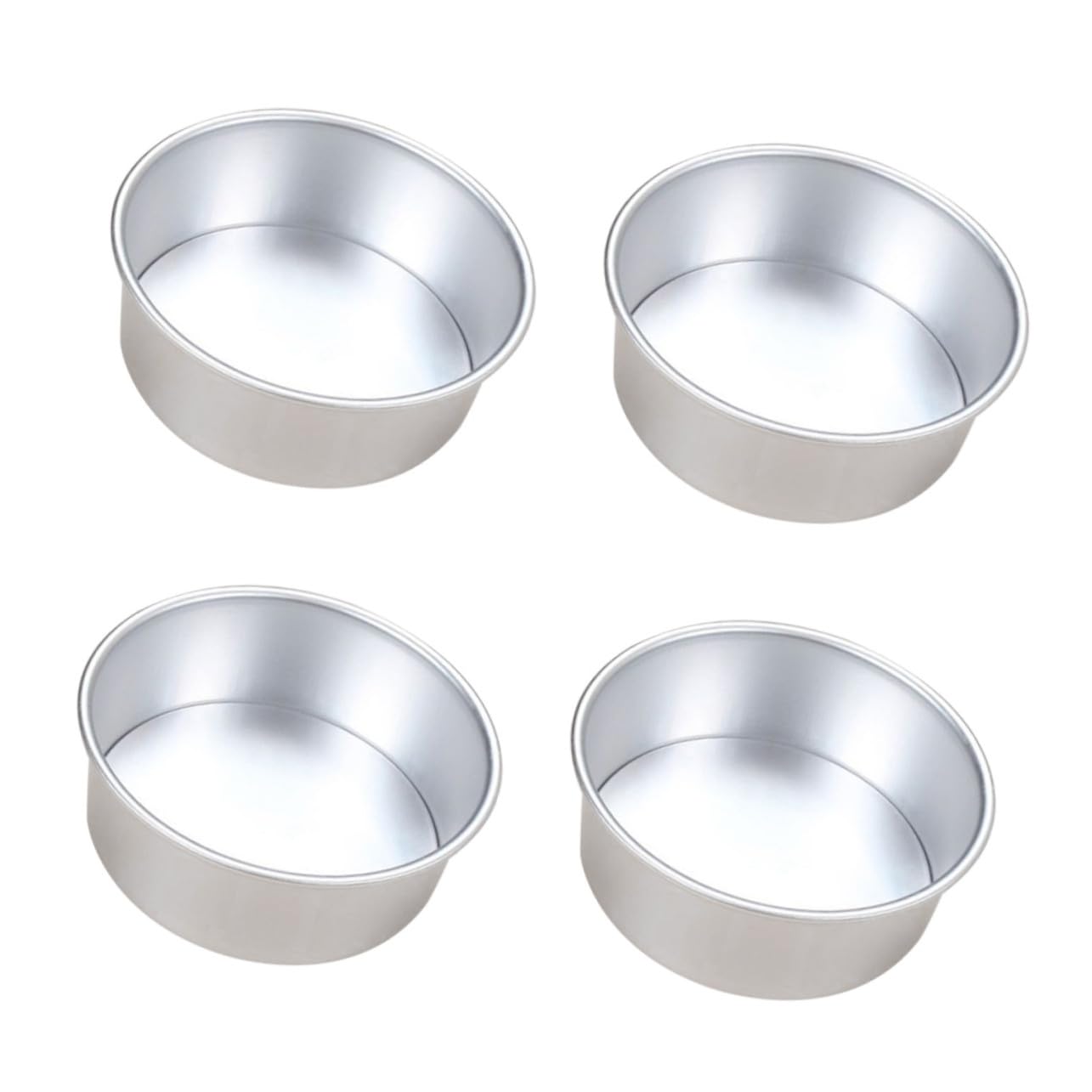 Molde Redondo para Hornear Pasteles de 6 Pulgadas, 4 Piezas
