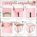 Floral Baby Shower Box Birthday Party Decoration Pink Balloon Blocks First Birthday Centerpiece Decor for Girls Rose Gold Gender Reveal Party Supplies…