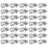 Cabilock Dekorative Möbelnägel 50 Stück Kristallknöpfe mit Metallbasis für Sofa und Stühle im Wohnzimmer