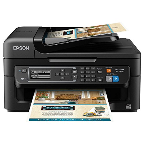 Epson WorkForce WF-2630 Wireless Business AIO Color Inkjet, Print, Copy, Scan, Fax, Mobile Printing, AirPrint, Compact Size