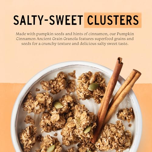 Image of Purely Elizabeth, Pumpkin Cinnamon, Ancient Grain Granola, Gluten-Free, Non-GMO, 12 Ounce (Pack of 3)