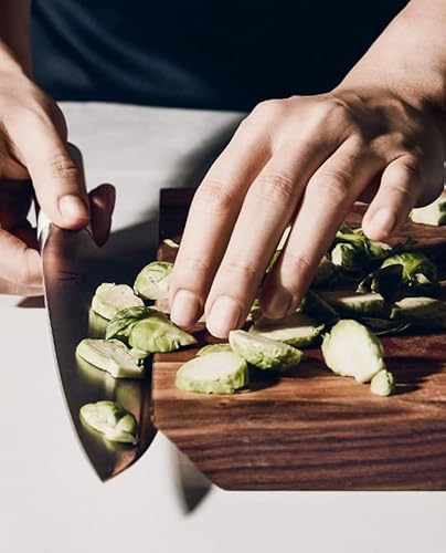 Material, The Angled Board Kitchen Cutting & Serving Board, Reversible Juice-Groove And Smooth Side, Fsc-Certified Walnut, 17L X 12W #TOP2