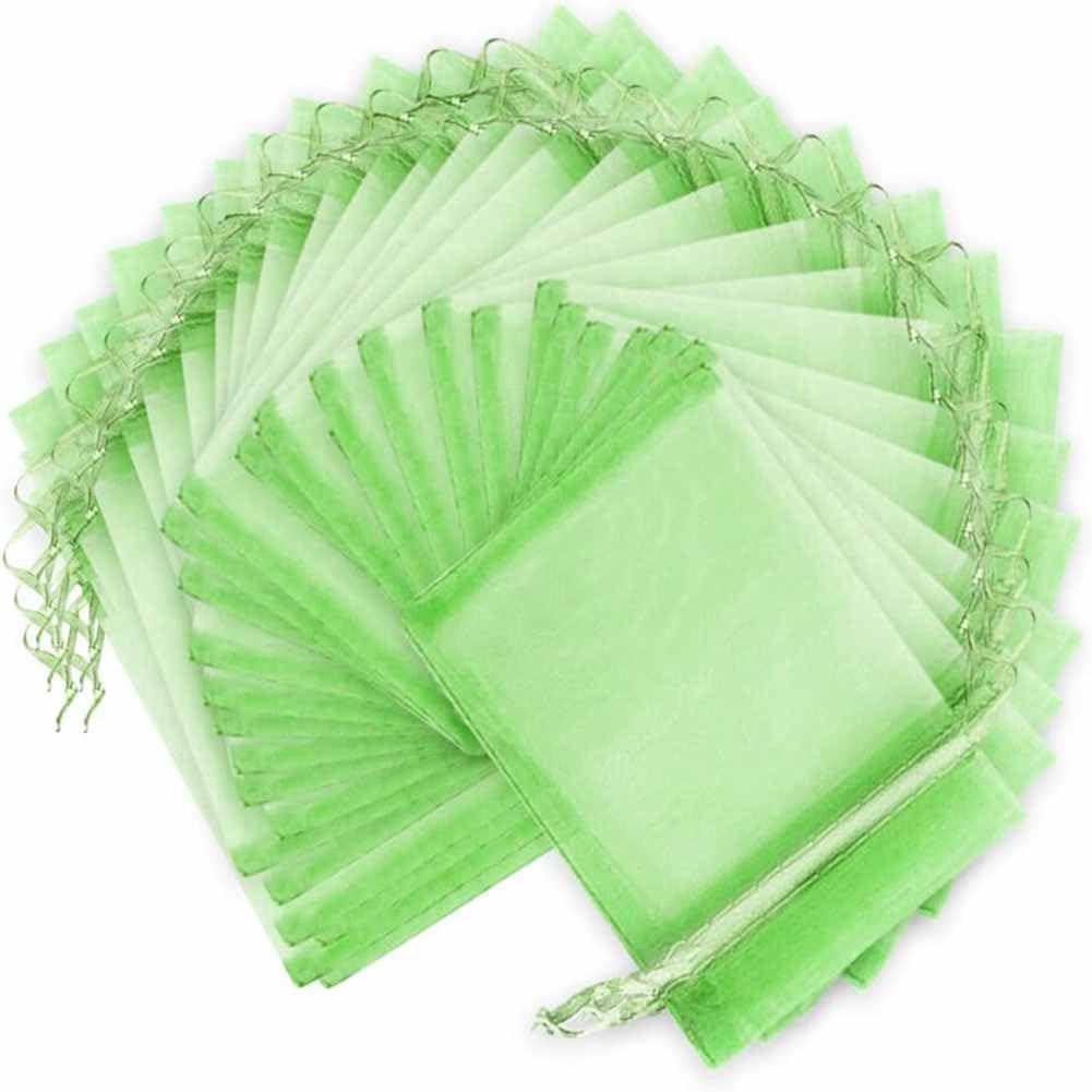 Sacchetti di protezione per uva, 30 x 40 cm, per frutta, con cordino, in organza, con cordino, da giardino, a rete, per frutta, da giardino, a rete