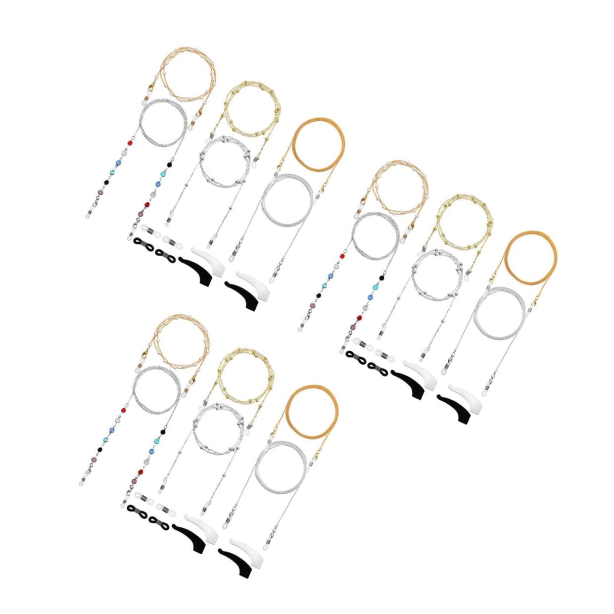 BESTYASH Cadena De Máscara De Cadena Para Gafas Elegantes Decoraciones De Gafas Cordones Para Anteojos Anti-perdida Cuerdas Antipérdida Para Gafas Cuerdas Para Anteojos La Cadena
