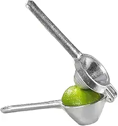 Espremedor de Limão em Alumínio Antiferrugem, Resistente, Ideal para Sucos, Drinks, Prático e Durável