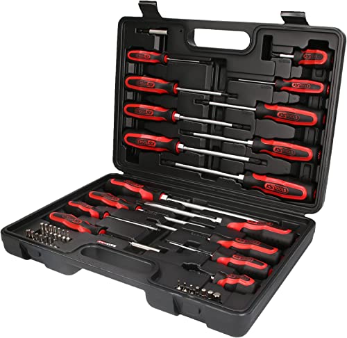 KS Tools 159.0100 ERGOTORQUEplus Schraubendreher- und Bit-Satz, 39-teilig