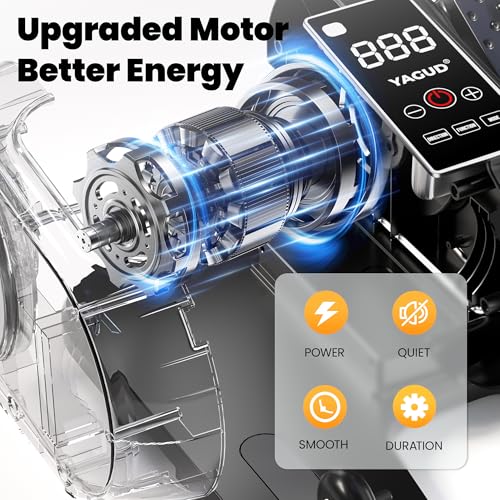 Yagud Under Desk Elliptical Machine, Elliptical Leg Exerciser as Seen on TV for Senior with Remote Control, Portable Quiet Electric Seated Pedal and 12 Adjustable Speed, Black - Image 3