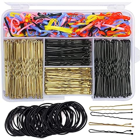 Duxwa 340 Pcs Hair Pins and Bands Set Cover