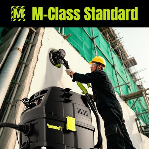 Image of CVMA40-T Dust Extractor with Auto Hepa Clean & Dust Indicator Light, 10-Gal, 150CFM, Dust Extractor for Woodworking with True HEPA & Power Tool Activation for Construction Sites (with Handle)