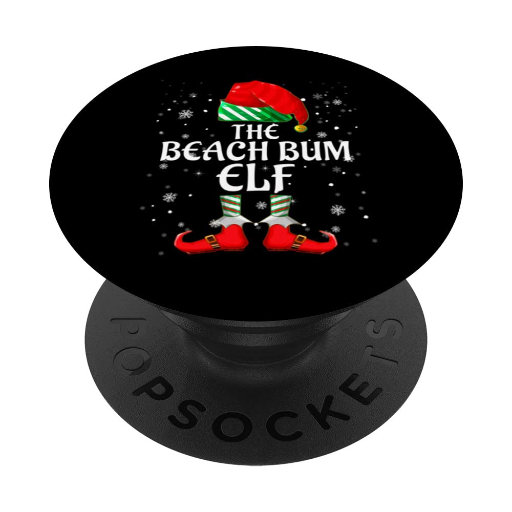 The Beach Bum Elf Family Matching Group Christmas PopSockets Swappable PopGrip