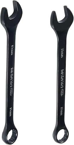 uxcell Llave combinada métrica de extremo abierto de 0.709 in/0.748 in, caja de 12 puntos, revestimiento de electroforesis negra, Cr-V disponible en Yaxa Colombia