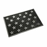 Material: polipropileno Versa 16980226 Felpudo de goma Estrellas, 40x60cm, Polipropileno, Antideslizante