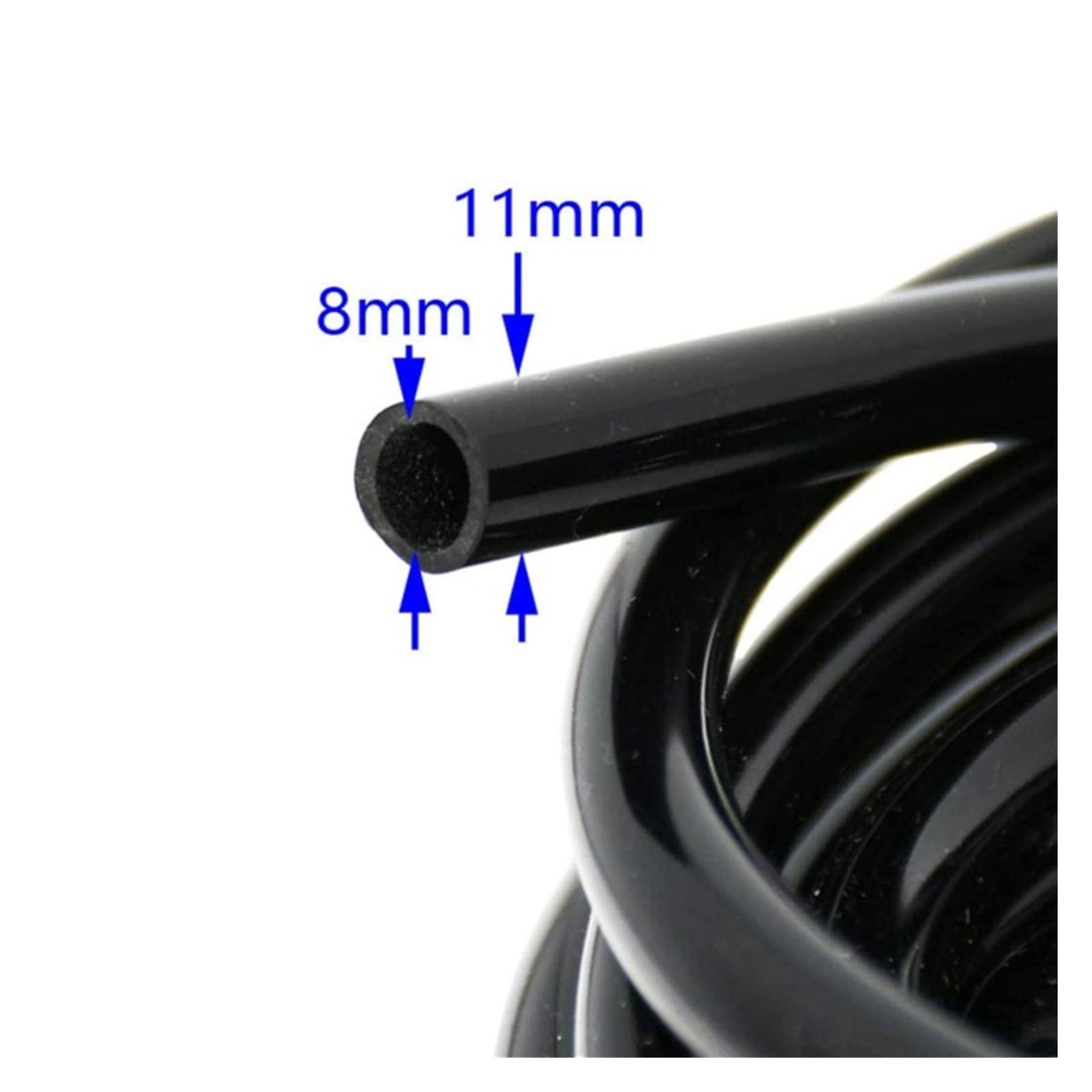 Zestaw do nawadniania kropelkowego 5-30 m 8/11 mm wąż do nawadniania ogrodu wąż do nawadniania kropelkowego z czarną zatyczką końcową (kolor: 20 m)