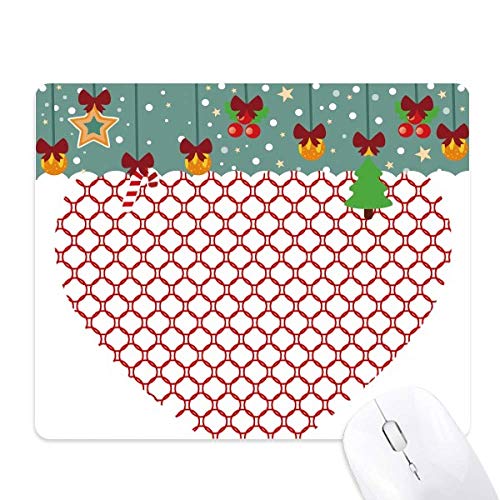 Tapis de souris Saint-Valentin rouge cœur et cercles pour sublimer votre bureau