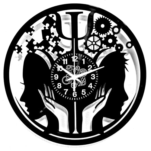 Instant Karma Clocks | Orologio da Parete Psicologia Simbolo Psi | Decorazione per Psicologi e Studenti | Idea Regalo Dottore Psichiatria
