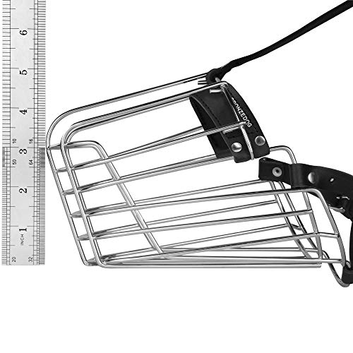 Bronzedog German Shepherd Dog Muzzle Wire Metal Basket Adjustable Leather Muzzle For Large Dogs (Size Xl) #TOP5