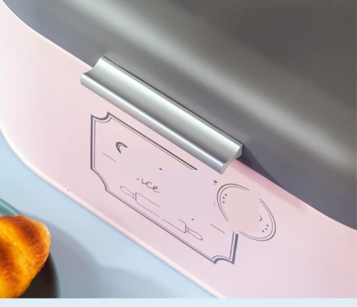 Pojemnik Do Przechowywania Chleba Pojemniki Na Chleb Do Kuchni Metalowe Pudełko Na Chleb Do Blatu Kuchennego Z Zawijaną Pokrywką Pojemnik Do Przechowywania Chleba Chlebak Na Pieczywo(Grün)