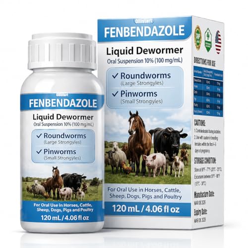 Fenbendazole-Based Digestive Support for Horses and Poultry Intestinal Support Formula for Routine Animal Wellness