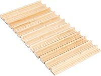 Vista 5 de Bright Creations Wooden Scrabble Tile Holder - Game Organizer with Scrabble Trays - Craft Display for Letter Tiles - Space-Saving Racks - Pack of