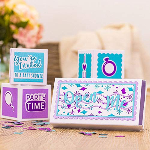 CYFUN Set Fustelle In Metallo Per Scrapbooking E Biglietti Fai Da Te - Forme Varie Per Goffratura - 3