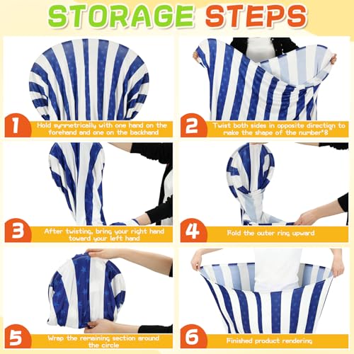 Ceenna 8 Sets Giant Granny Pants Outdoor Game, Inflatable Ball Relay Set - image 7