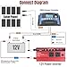 2500W Power Inverter for Vehicles,DC 12V to 110V AC,4 x 5V USB Ports car Plug in Adapter Outlet with 1 Cigarette Lighter Ports car Power Inverter (2500W, DC12V-AC110V)