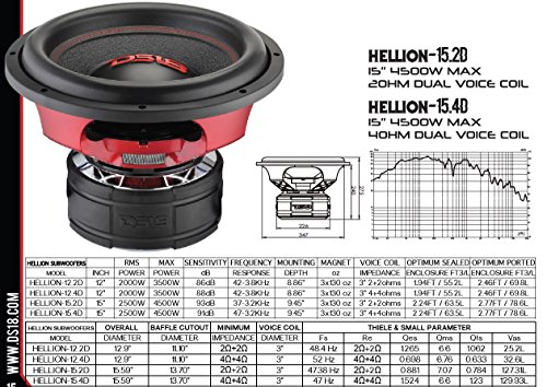 ds18 15 inch subwoofer