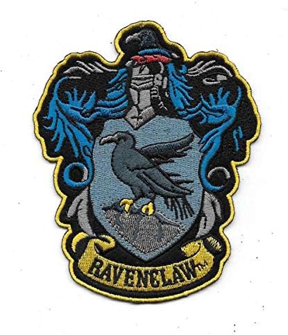PSL Raven Claw Crest Iron on Sew on Embroidered Patch with HP Hokvarts for Wizard Potter Cosplay