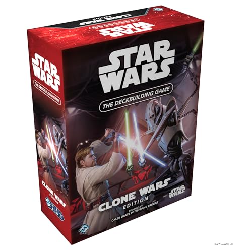 Fantasy Flight Games Star Wars: The Deckbuilding Game: The Clone Wars Edition - Juego de cartas de batalla galáctica intensa, juego de estrategia para niños y adultos, a partir de 12 años, 2