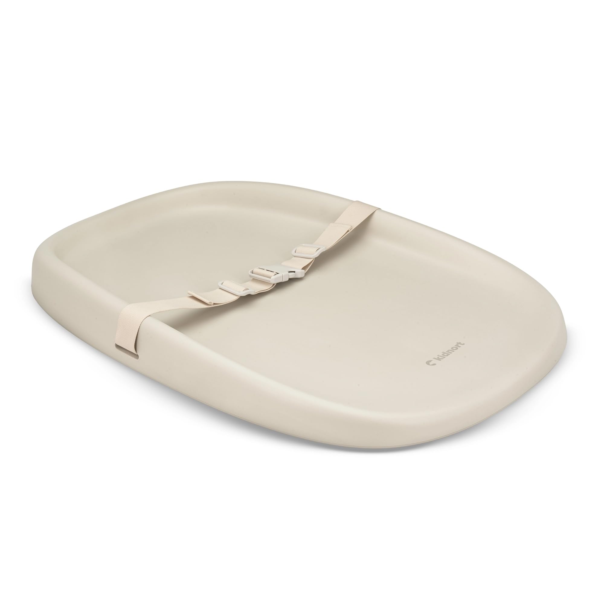 Laer Wickelauflage Wickelunterlage abwaschbar mit erhöhten Seiten und verstellbarem Gurt rutschfester Unterseite für Wickeltisch Wickelkommode Wickelaufsatz für Babys Soft Linen