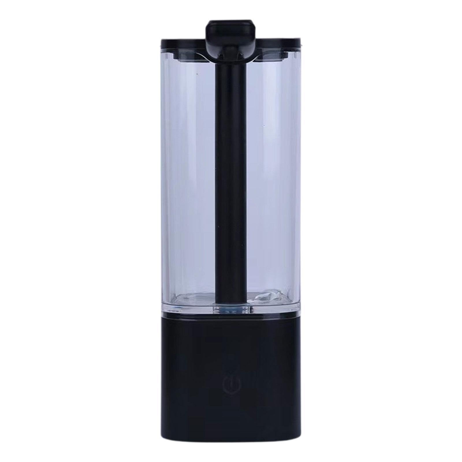 Qianly Dispensador Automático de Jabón con Control Inteligente Instalación en Pared O Recargable USB Depósito 550ml IPX5 Resistente Al Agua Adecuad, Negro, Individual
