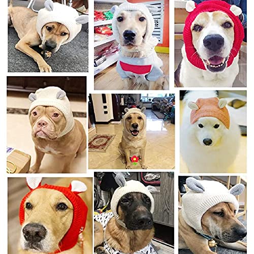 Treonca Quiet Ears for Dogs, Dog Ear Muffs Noise Protection, Pet Christmas Warm Caps Puppy Cat Hat with Ears for Medium… - Image 2