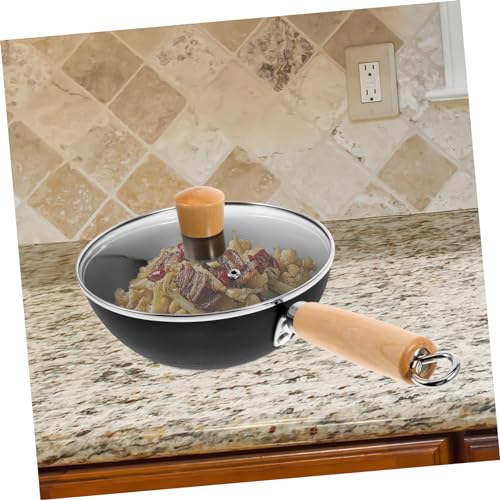 Sartén Wok antiadherente 20 cm con tapa de vidrio miniatura 4