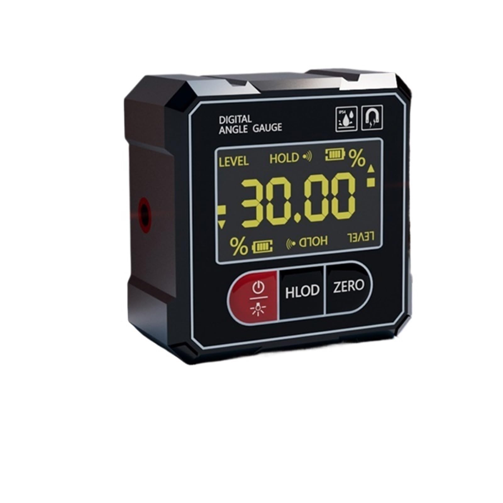 Goniómetro digital magnético con láser electrónico, transportador recargable por USB, 1 Uds.